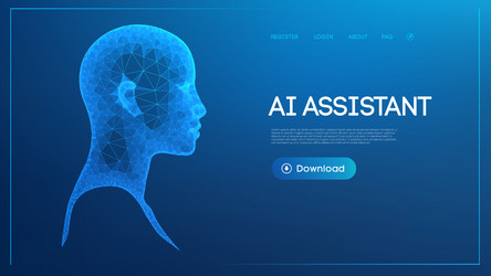 ai robot artificial intelligence bot digital vector image