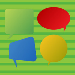 blank space speech bubble in different shapes vector image