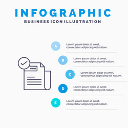 check checklist feature featured features line vector image