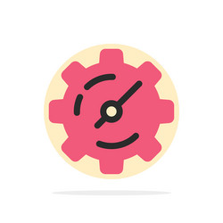 gear setting timer abstract circle background vector image