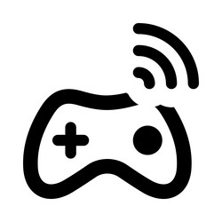 wireless controller for gaming on various vector image