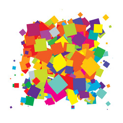abstract overlapping squares pattern vector image