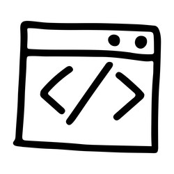doodle icon of fixes in programming vector image