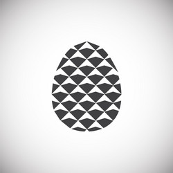 pine cone icon on background for graphic and web vector image