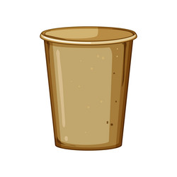 Blank paper cup cartoon Royalty Free Vector Image