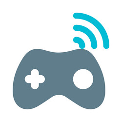 wireless controller for gaming on various vector image