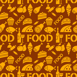 Grocery seamless pattern Royalty Free Vector Image