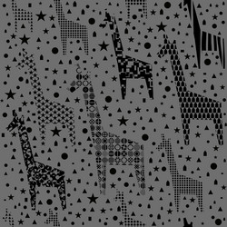 funny giraffes pattern vector