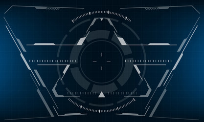 hud sci-fi interface screen view design virtual vector image