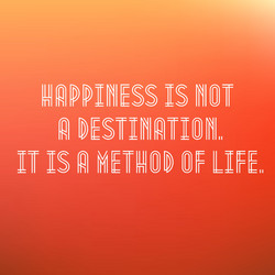 inspirational typographic quote - happiness vector