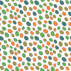 happy easter seamless pattern with eggs on color vector image