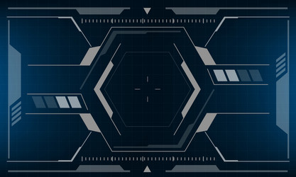 Hud sci-fi interface screen view design virtual vector