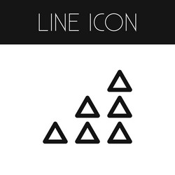isolated direction outline pointer element vector image