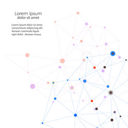 Network and connection background for your vector