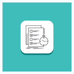 round button for todo task list check time line vector image
