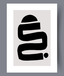 Scandinavian Abstract Print Set vector image