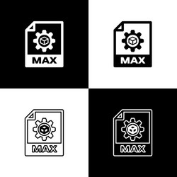 set max file document icon download button vector image