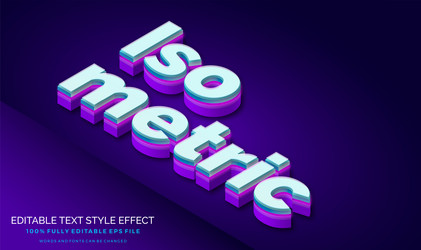 modern editable text style effect ve vector