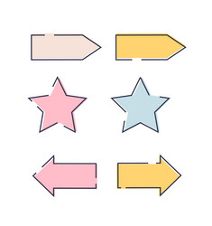 paper notes outline memo and to do list time vector image