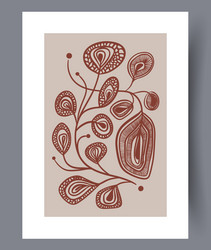 Scandinavian Abstract Print Set vector image