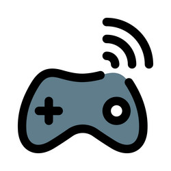 wireless controller for gaming on various vector image