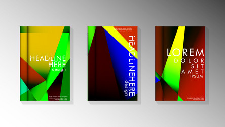 geometric style with gradients and transparency vector