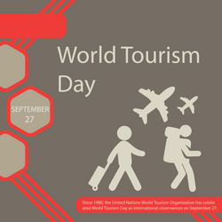 world tourism day vector