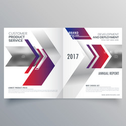 Modern Arrow Business Brochure Template Vector Image