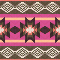 Ethnic pixel pattern embroidery folk tribal Vector Image
