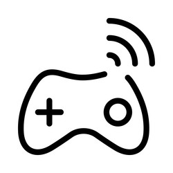 wireless controller for gaming on various vector image