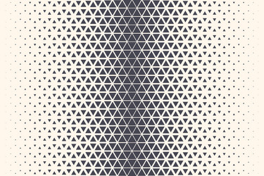 triangular halftone pattern textured border vector