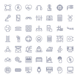 49 technology icons vector