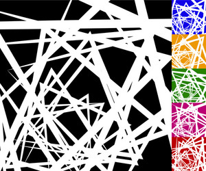 edgy angular background set in 6 colors vector image