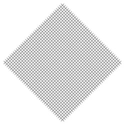 geometric weave element with intersecting lines vector image