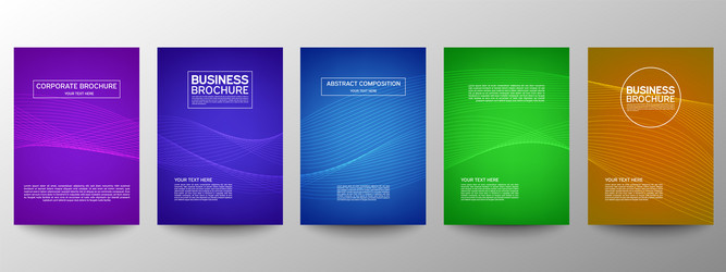 Cover geometric minimal set abstract line pattern vector