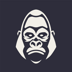 Smoked gorilla head Royalty Free Vector Image - VectorStock