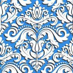 Seamless pattern with 3d classic elements vector