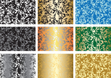 Set of patterns with abstract textures vector