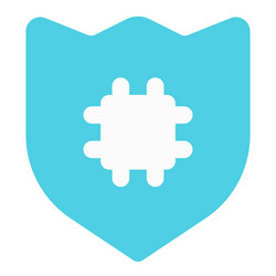 Microchip-enabled digital shield for security vector