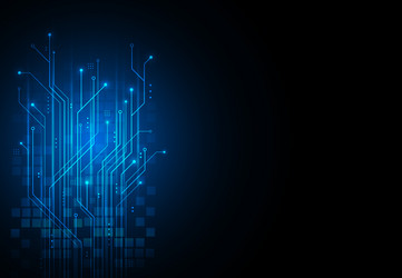 abstract background with technology circuit board vector image