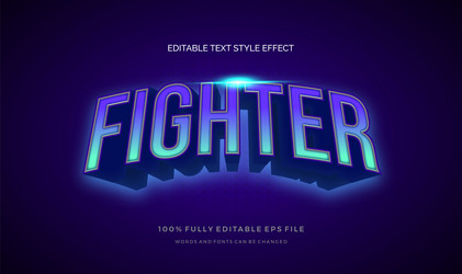 modern editable text style effect ve vector