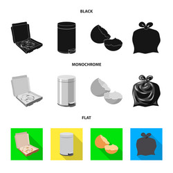 Dump and Sort Icon Set vector image
