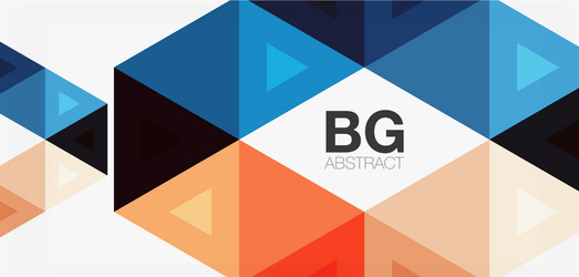 mosaic triangle pattern abstract background vector image
