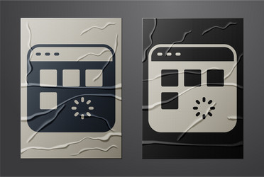 white loading a data window with progress bar vector image