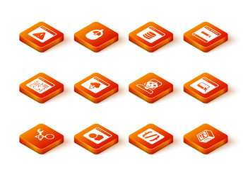 set debugging software cloud technology data vector image