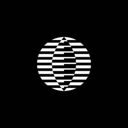Sphere digital world globe logo concept design Vector Image