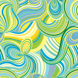 Abstract wave line seamless pattern grid swirl vector