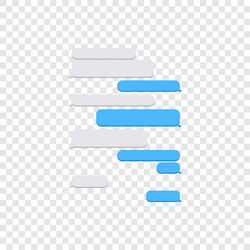 image a text message set in sms dialog vector image