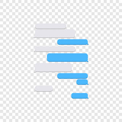image a text message set in sms dialog vector