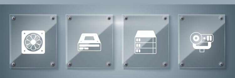 set web camera server data hosting optical vector image
